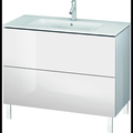 Duravit L-Cube Floor Standing Vanity Unit Lc662702222 White High Gloss LC662702222